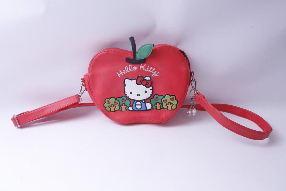 Sanrio, Hello Kitty, Red Apple, Bag, Purse, Shoulder Bag, Zipper Lock, FLAW